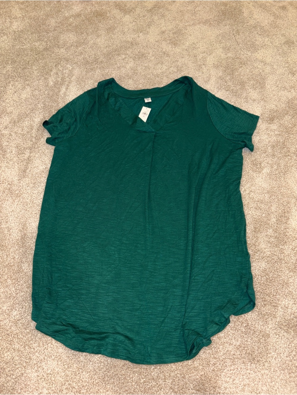 Old Navy Women's Short Sleeve V-Neck Tee in Deep Teal